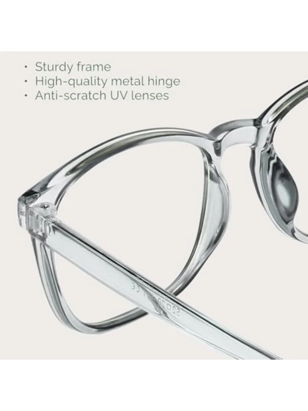 Stylish Blue Light Blocking Glasses - 6 Pack for Men & Women, Square Frame